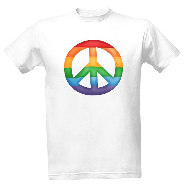 Tričko s potiskem Pride Peace