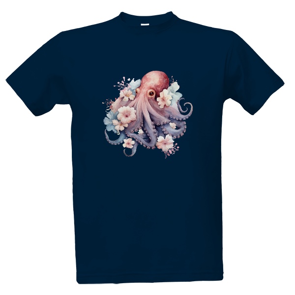 Tričko s potiskem Sailor Octopus