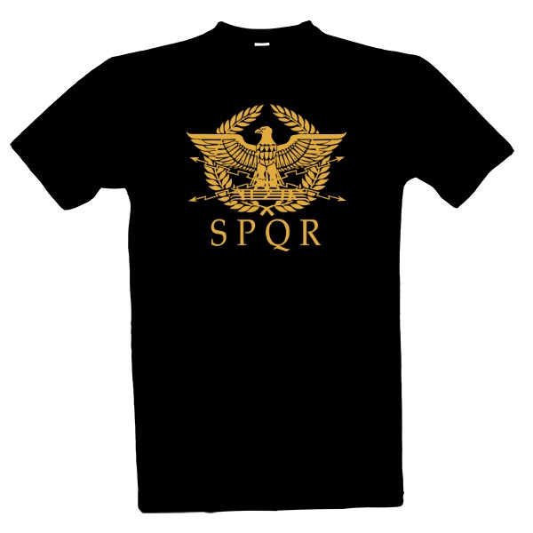 Tričko s potiskem SPQR - senát a lid římský
